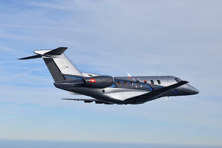 Avião da frota da Amaro Aviation, empresa de aviação executiva.