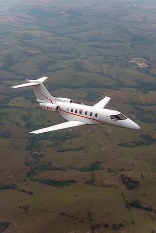 Avião Pilatus da Amaro Aviation em pleno voo